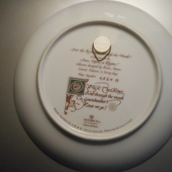 Four plates Villeroy & Boch W.Germany Renee Faure - Picture 8 of 8